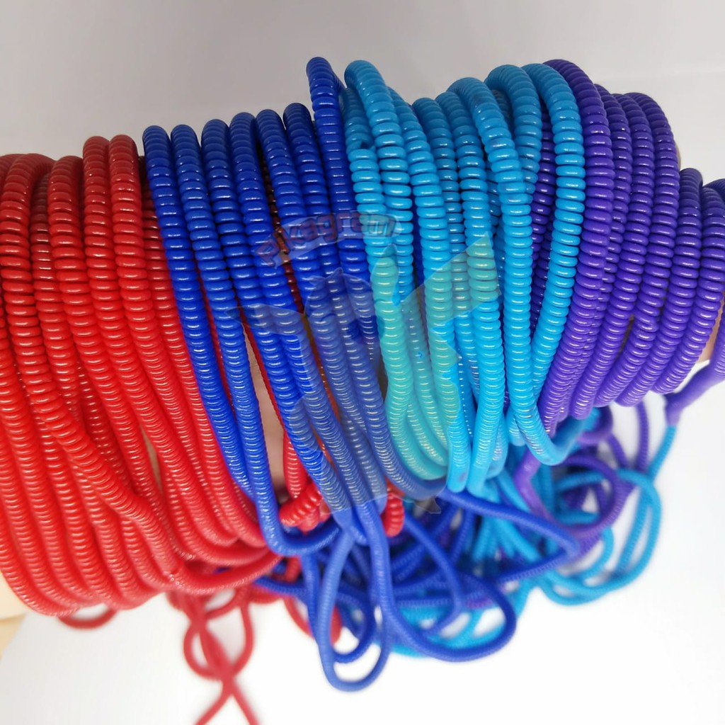 solid pelindung kabel spiral 1warna single cord cable protector pelapis 1 warna