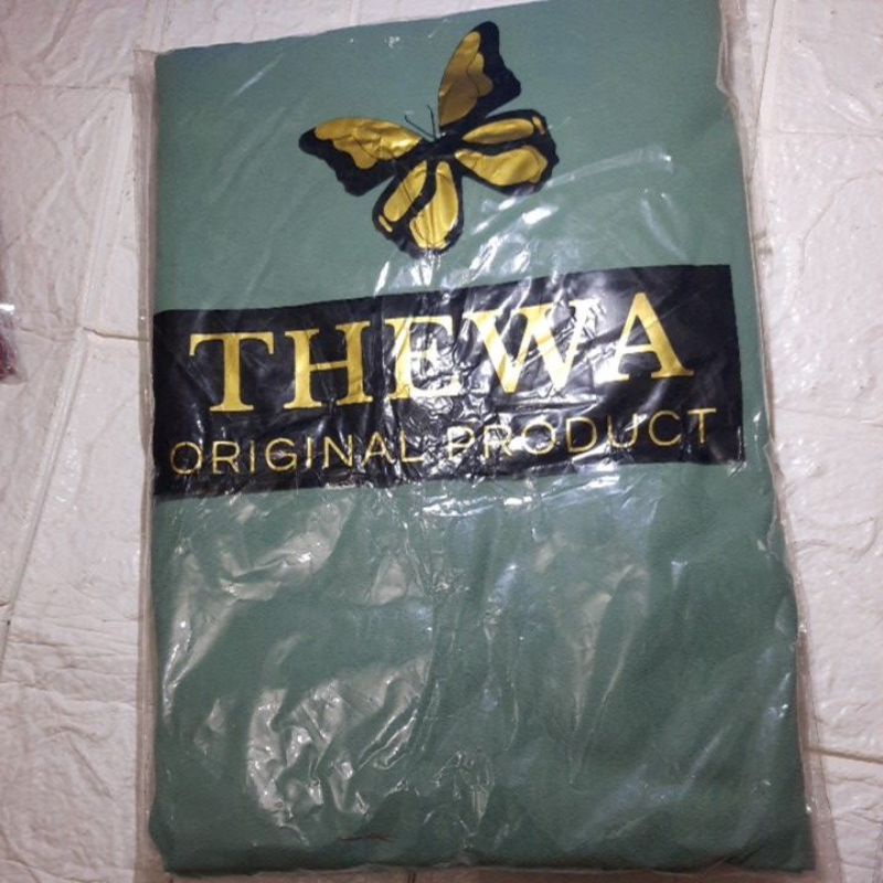 Thewa//khimar kenanga tali ori Thewa-Hijau wardah