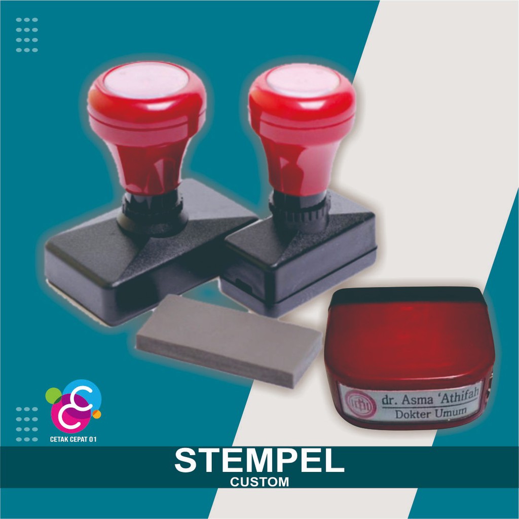 Custom Stempel, Stempel Nama, Stempel Otomatis, Stempel Dokter, Stempel Olshop