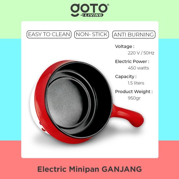 Goto Ganjang Panci Listrik Elektrik Fry Pan Serbaguna Portable