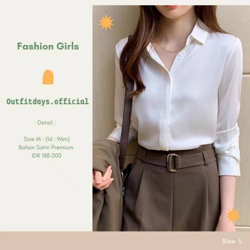 PreOrder Satin Import Silky Import Premium Blouse Premium Blouse Satin Premium Kemeja Satin Licin To