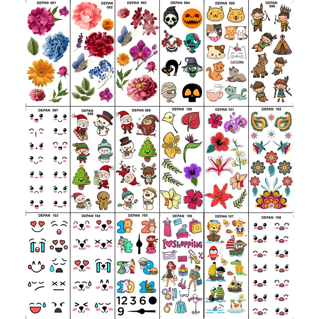 

Edible Stamp / Sticker Makanan 091 - 108