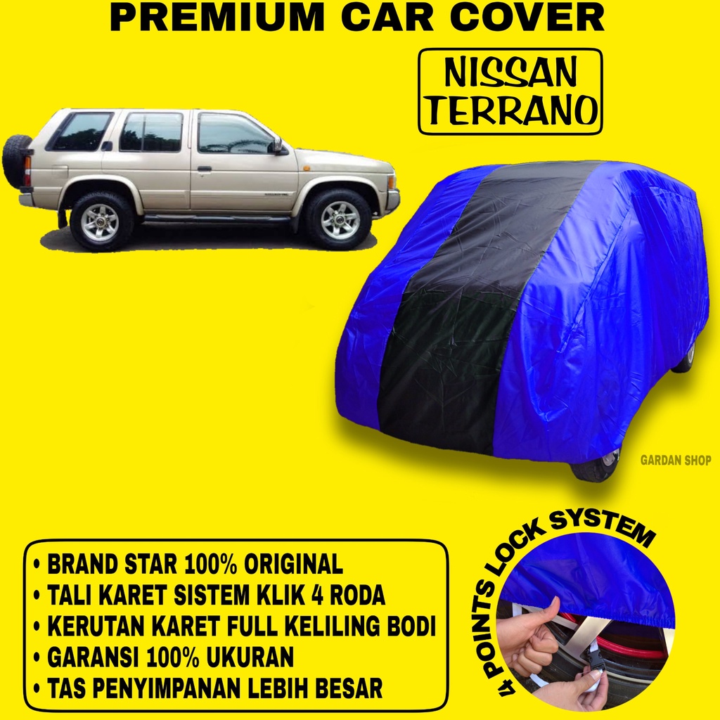 Body Cover NISSAN TERRANO BIRU HITAM Penutup Bodi Mobil Nissan Terrano Waterproof PREMIUM