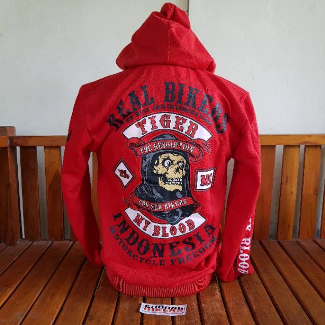 jaket sweater hoodie honda tiger 064 motor bikers club klub komunitas community htci tab html mbi