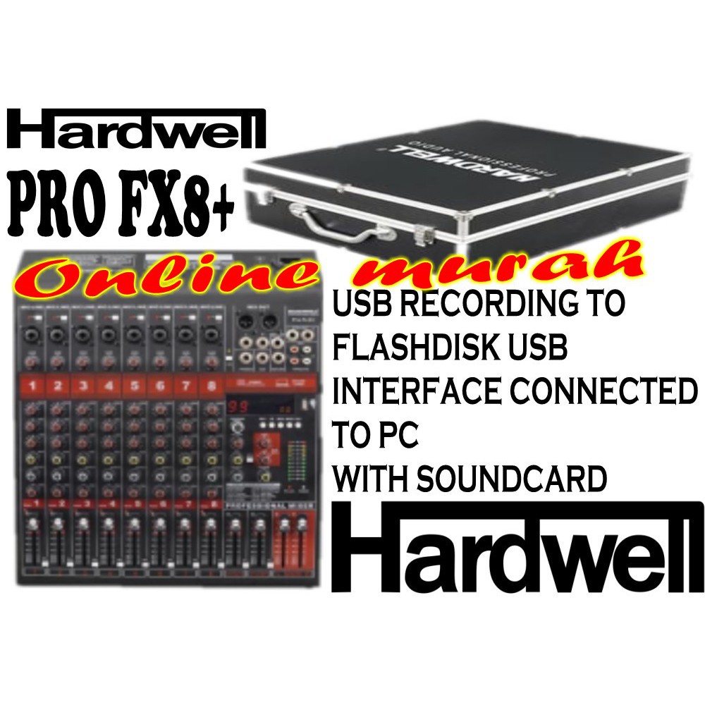 Mixer Hardwell PRO FX8+ Original Hardwell FX8 + FX 8+ 8 Channel