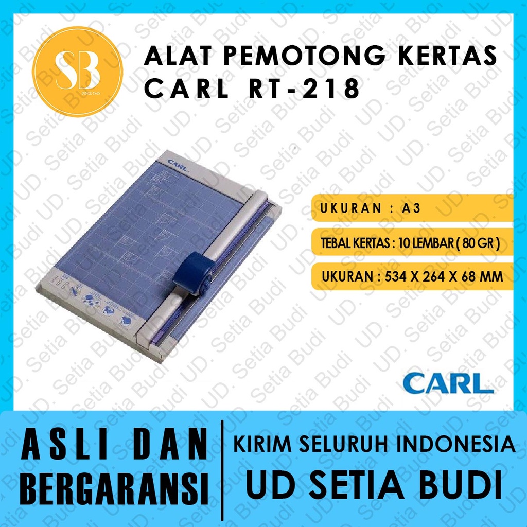 Alat Pemotong Kertas Carl RT-218