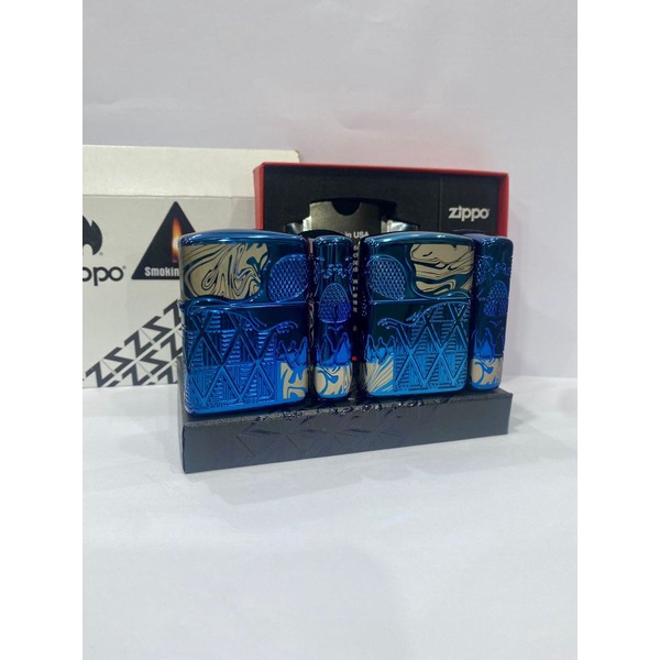 Original Zippo Armor 49705 Skull Design 4 sides