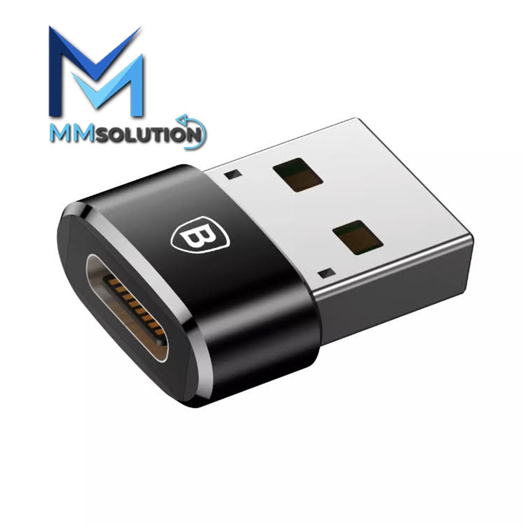 Baseus Mini Type-C Female To USB Male Adapter Converter OTG Transfer Data