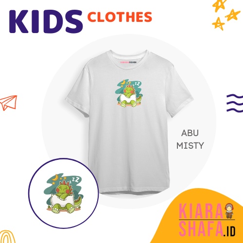 Kiarashafa - Baju Anak / Kaos Anak Sleepy Dino