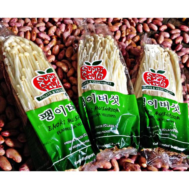 

Jamur Enoki Fresh [ 100gr ]