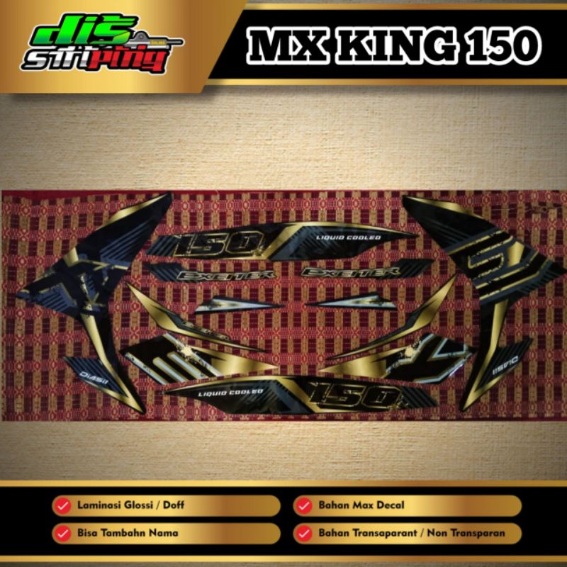 STRIPING Y15ZR / MX KING 150 CUSTOM GLOSY  GOLD- STRIPING MOTOR JUPITER MX KING 150