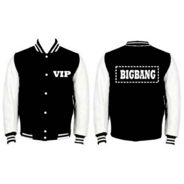 JAKET VARSITY BIGBANG VIP IMPORT QUALITY