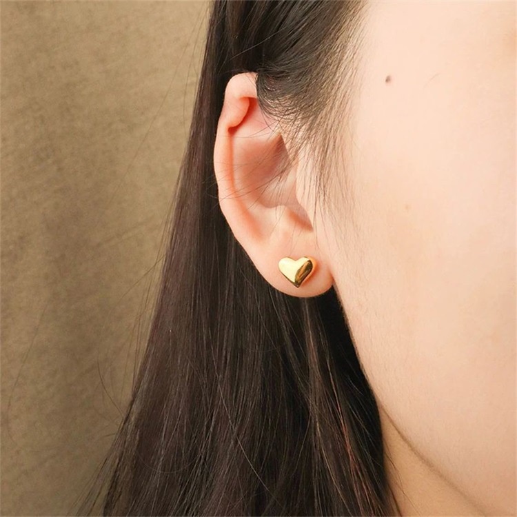 Anting AT234 Love Stainless 316L anti Karat Tahan karat ,Simpel minimalis Unik Lucu Keren Fashion Wanita Elegant / BS / DELUNA