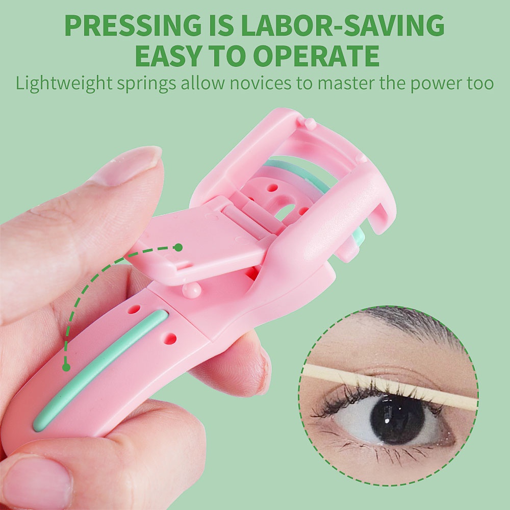 MAGEFY Penjepit Bulu Mata Portable karet fleksibel Alami Mengeriting Eyelash Curler 4071