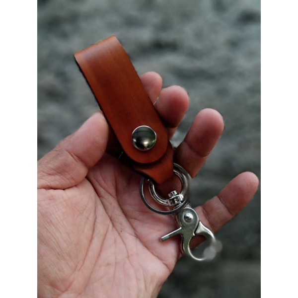 gantung kunci kulit asli  asossris mobil motor rumah kontrakan apartemen vila cosan