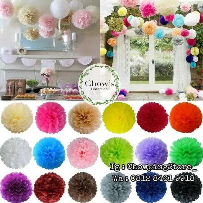 

Tissue Pompom Flower / Pompom Kertas 30cm