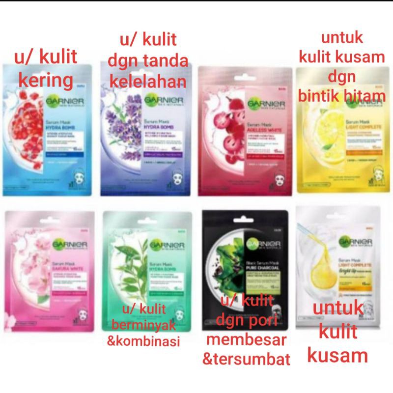 Garnier serum mask sheet