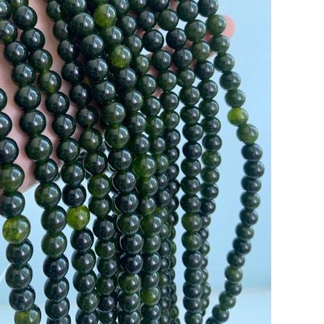 ✶ batu black jade aceh serat 8mm renceng kalung gelang akik jade giok ۩