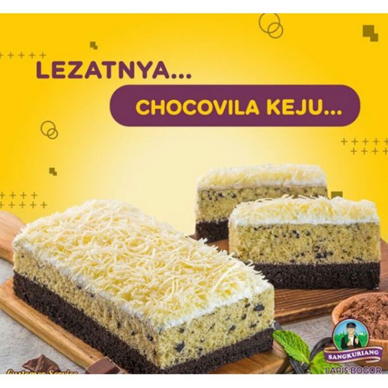 

Lapis Chocovila Keju Sangkuriang