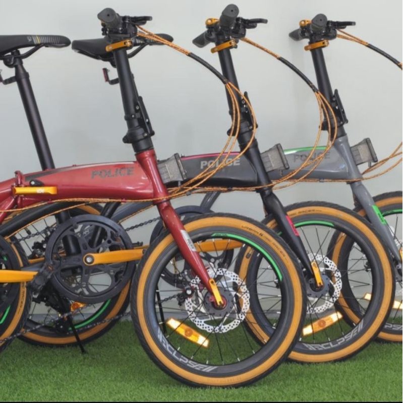 Sepeda Lipat ELEMENT POLICE MILAN 16 INCH 8 SPEED NEW