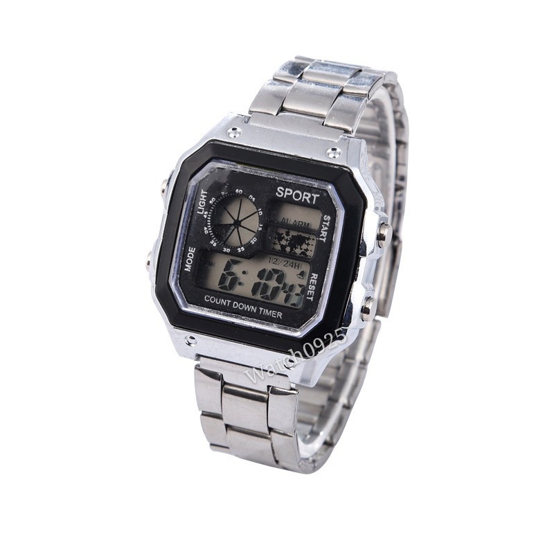 JAM TANGAN MURAH  DIGITAL 168 RANTAI GOLD &amp; SILVER IMPORT GROSIR PREMIUM READY 4 WARNA