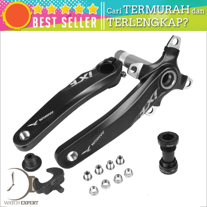 Bisa COD Crank Set Sepeda Bahan Aluminum Alloy Ultralight Arm IXF - JIANKUN JI170