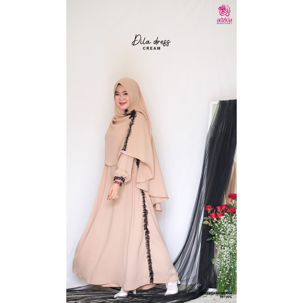 DILLA SET SYARI ORIGINAL ADZKIA HIJAB SYARI GAMIS SET