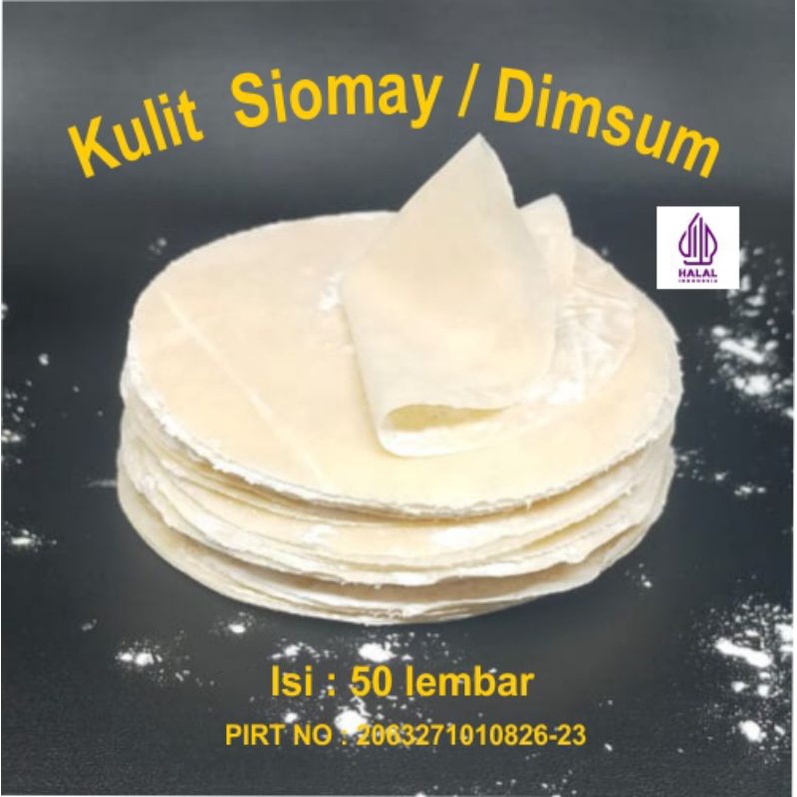 Jual Kulit Dimsum Bulat Halal Tipis Lembut 8 Cm 50 Lembar Shopee