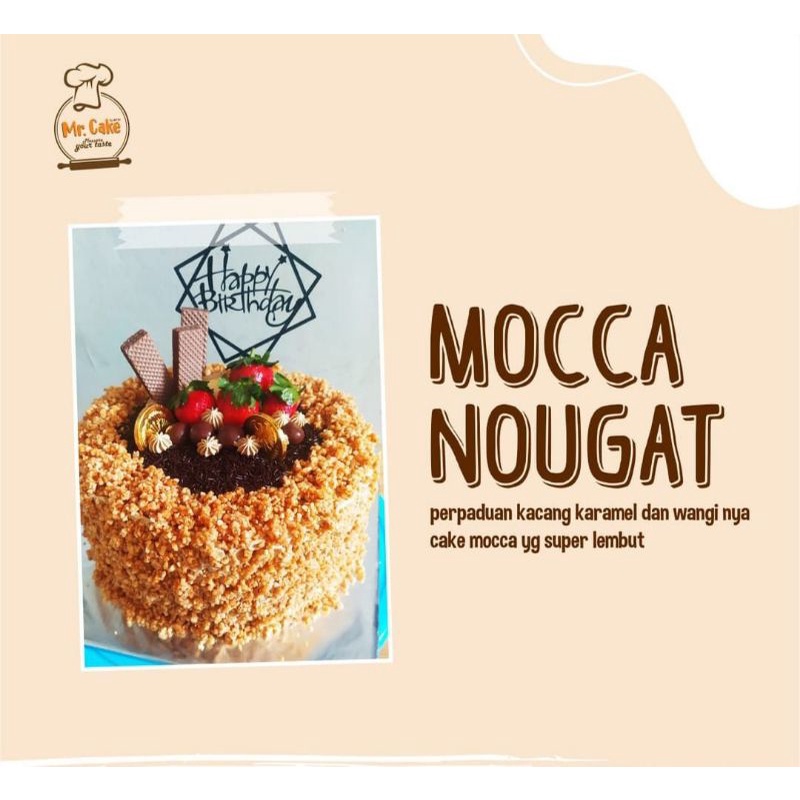 Jual Mocca Nougat Cake Shopee Indonesia