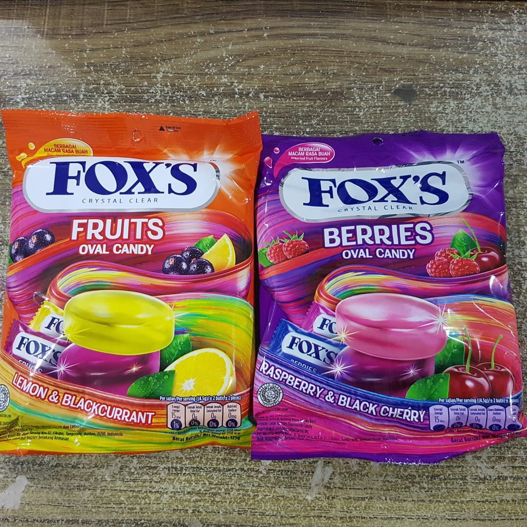 

Fox's Permen 125gr/Permen/Makanan/Kembang Gula/Camilan