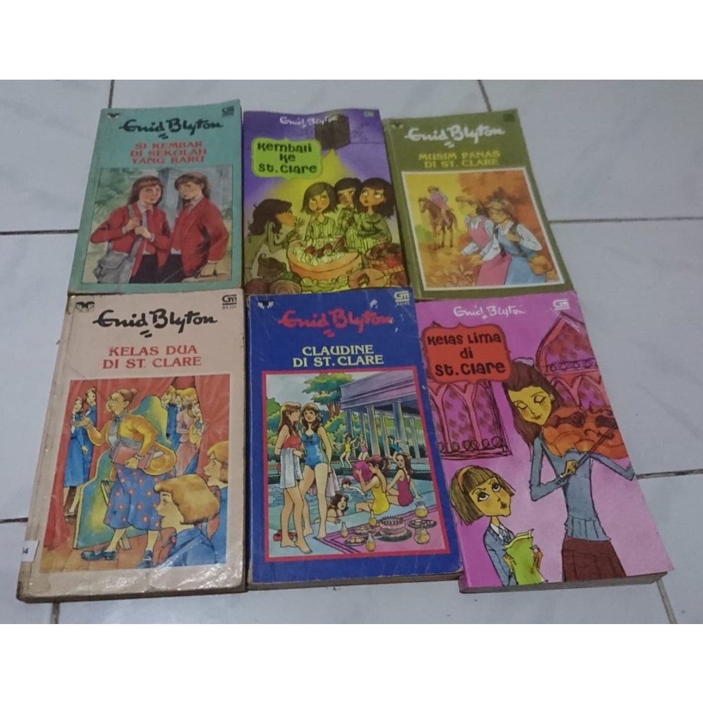 Novel Enid blyton - seri st clare 1-6 lengkap