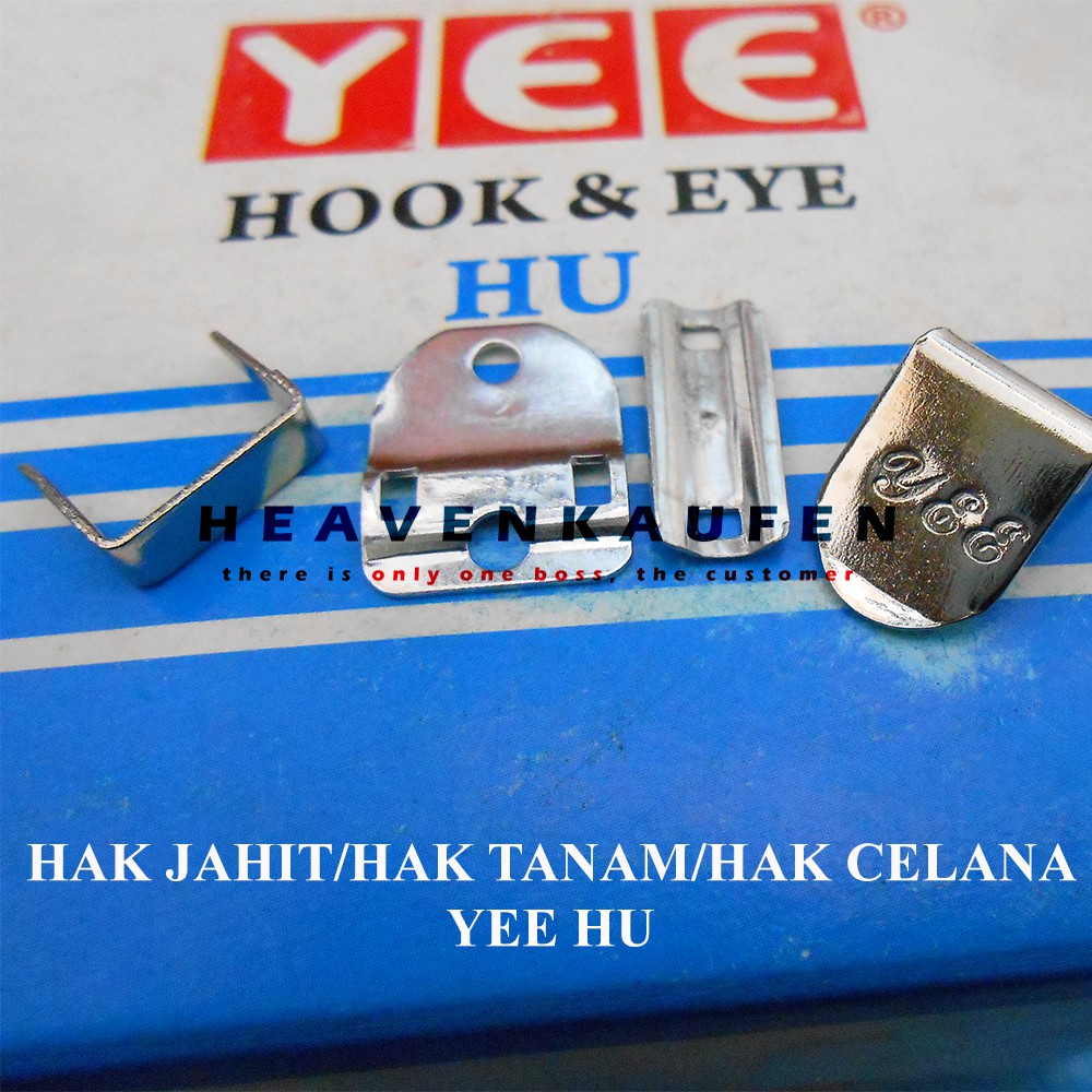 Hak Celana / Hak Tanam Jahit YEE HU Nikel (Hook &amp; Eye)