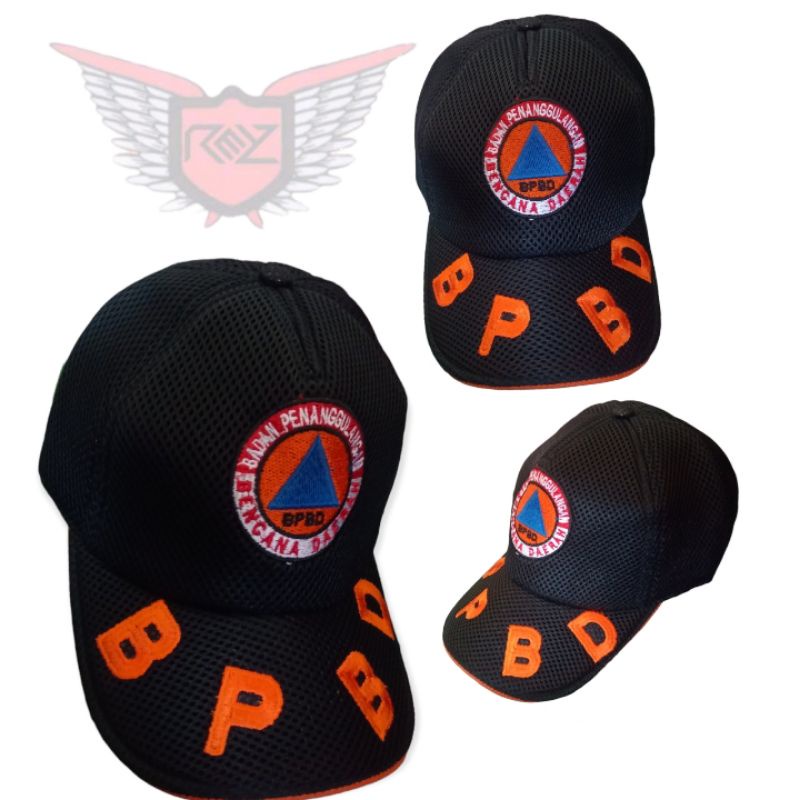 topi jaring BPBD HITAM