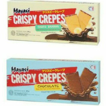 

Mayasi CRISPY CREPES biskuit CHOCO BANANA /COKLAT/ STROBERI wafer 90gr.