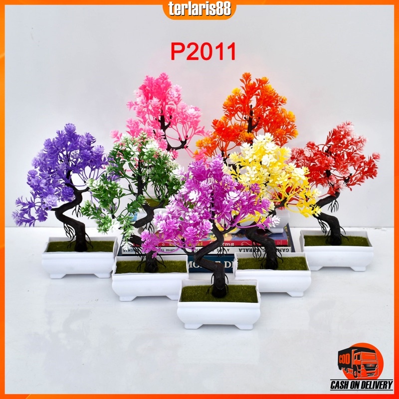 COD / TL88 BUNGA PLASTIK PAJANGAN BUNGA ARTIFISIAL HIASAN RUMAH  9 WARNA P2011