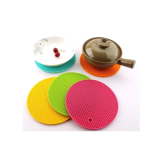 Tatakan Alas Meja Silikon Anti Panas Anti Slip - Tatakan Panci Silikon