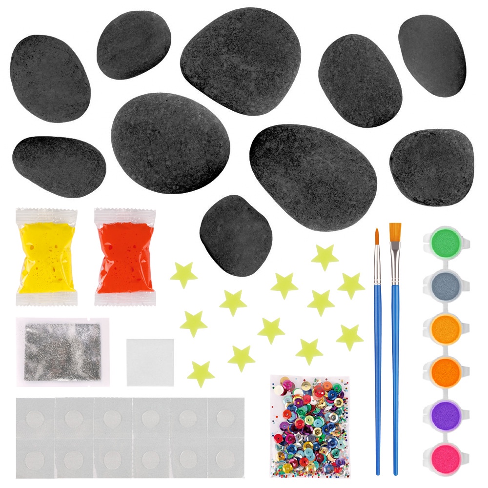 Milky Way Stone Painting Set Mainan Lukis 3D Edukasi Mewarnai