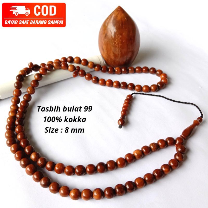 (OBRAL KOKKAH) TASBIH MOTIB BULAT UK.8MM