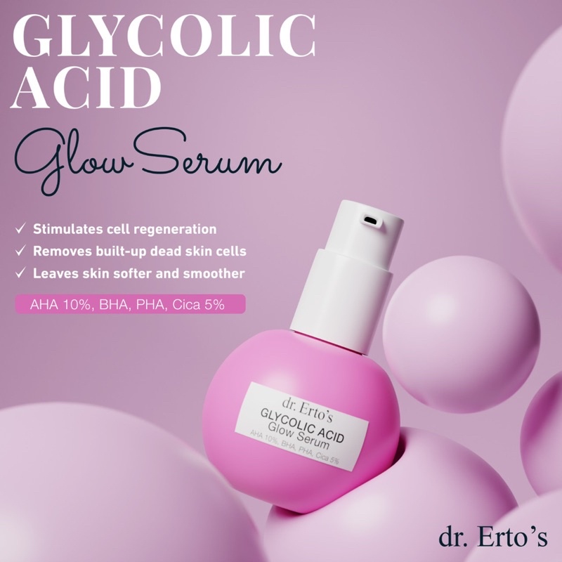 dr. Erto's Panthenol barrier Repair Serum / Intensive Treatment Serum / Glycolic Acid Glow Serum