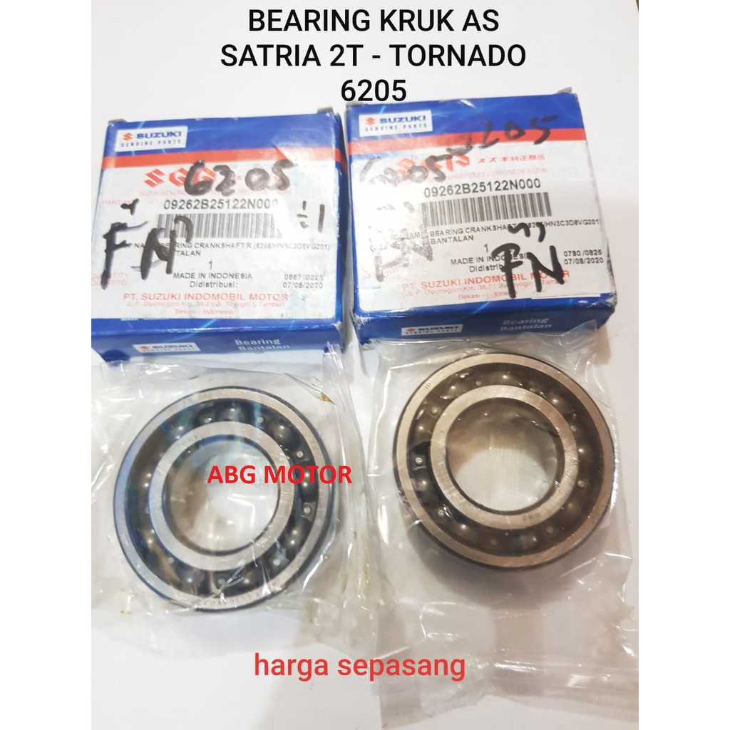 BEARING LAHAR KUR KRUK AS SATRIA 2 TAK 2T TORNADO 6205 ORIGINAL