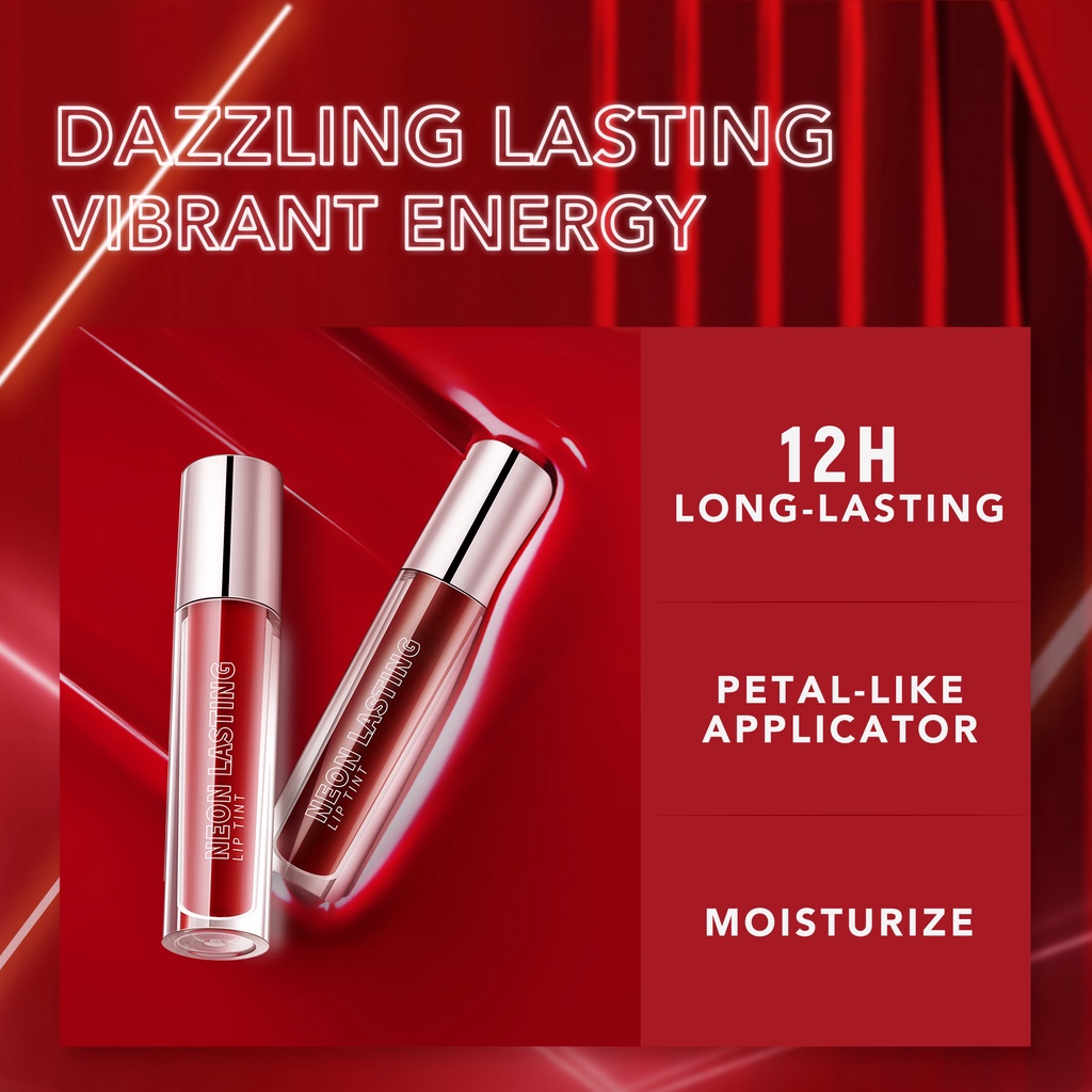 ♥️VINO♥️ YOU Neon Lasting Lip Tint | Tahan Lama Hingga 12 Jam | Moisturizing Liptint | Long Lasting 
