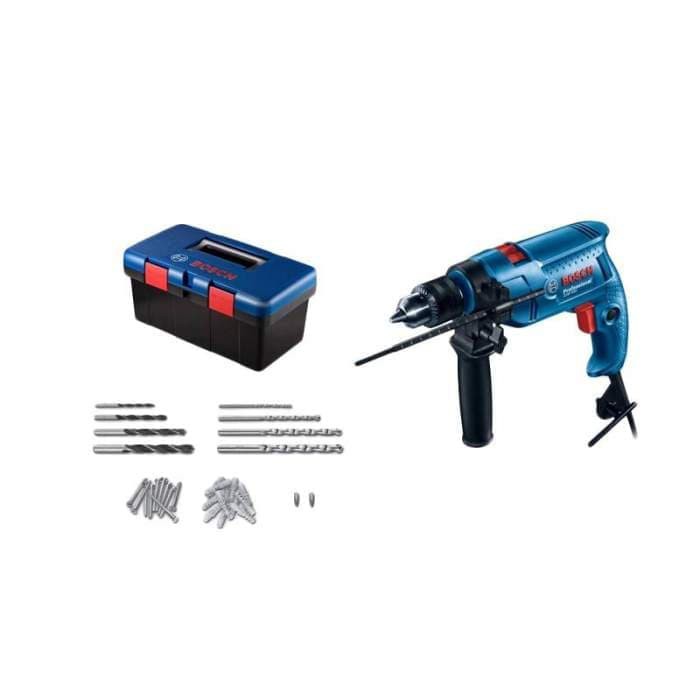 GSB550 IMPACT DRILL BOR BETON TEMBOK FREEDOM KIT 13MM BOSCH GSB550 BOX