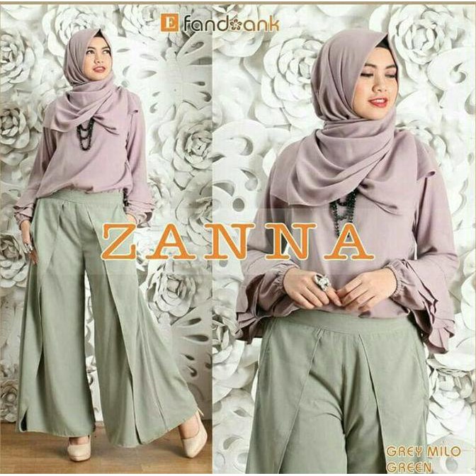 JUAL Hijab Set 3in1 Kulot ZANNA Milo FREE ONGKIR