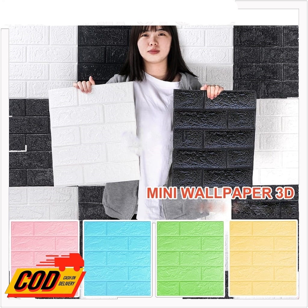PROMO  Wallpaper Dinding 3D FOAM Timbul Batu Bata CLASSIC BRICK EMBOSSED best seller