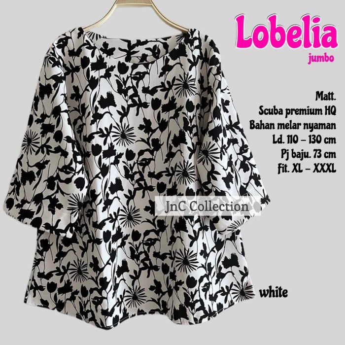 ATASAN JUMBO SCUBA WANITA LOBELIA - Putih