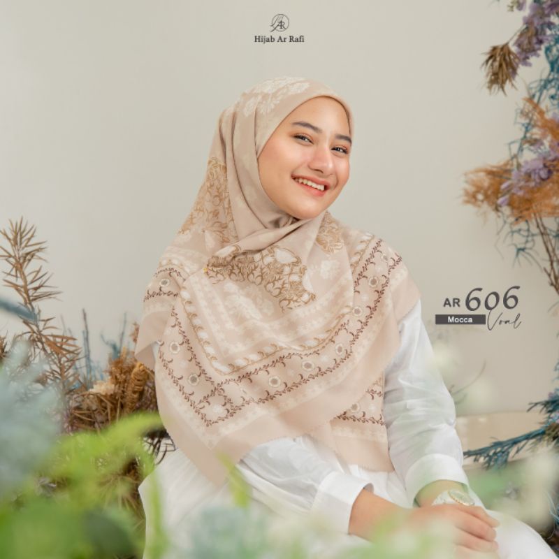 Hijab Arrafi Ar 606 Segiempat Square Voal Sage Green