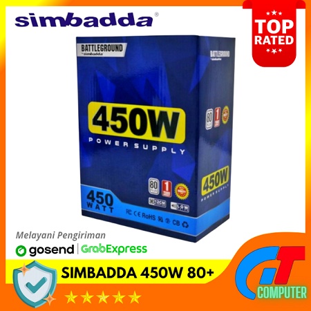 Power Supply Simbadda Battleground 450Watt 80+ - PSU GAMING