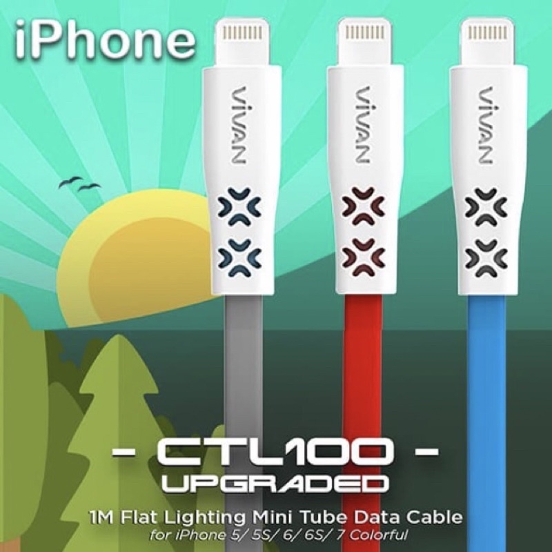 Vivan CTL100 Kabel Data Iphone Lightning Original