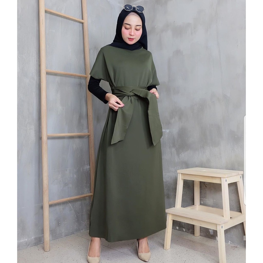 Wilona Dress / Long Dress Muslim / Baju Gamis Wanita / Baju Gamis Wanita Terbaru 2021
