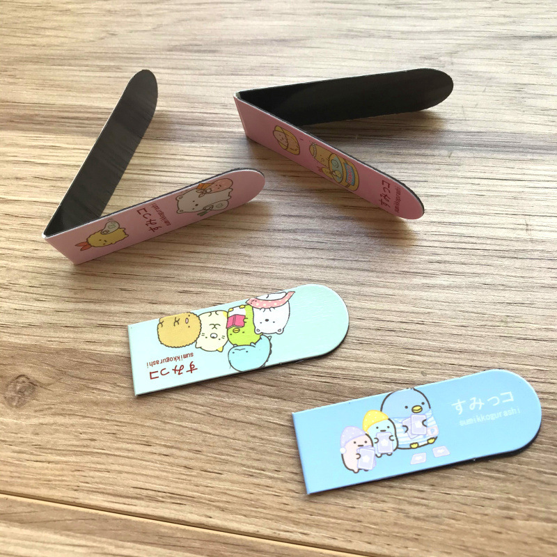 Mini Magnetic Bookmark Set Kawaii Bookmark Stickers Book Marker Paper Reading Students Stationery Supplies